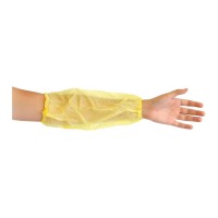 MANGUITO POLIETILENO AMARELO 40cm (cx100un)